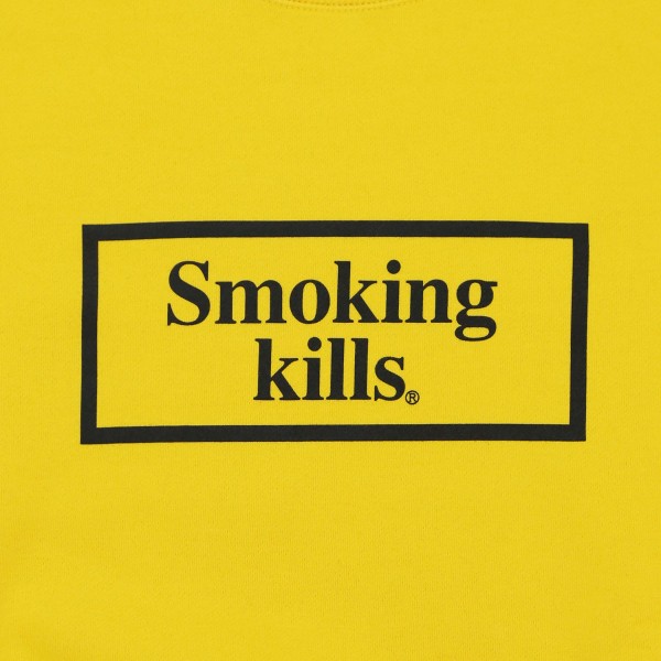 Felpa con logo Smoking Kills Box "Giallo